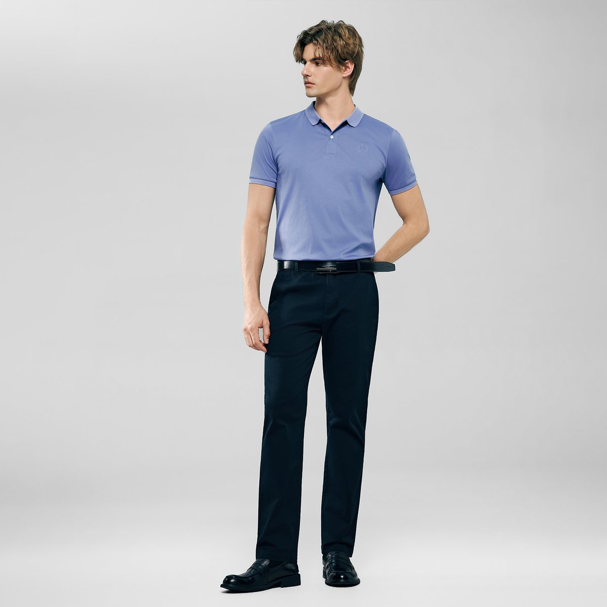 Men’s Slim Taper Stretch Cotton Khaki Pants - Giordano Online