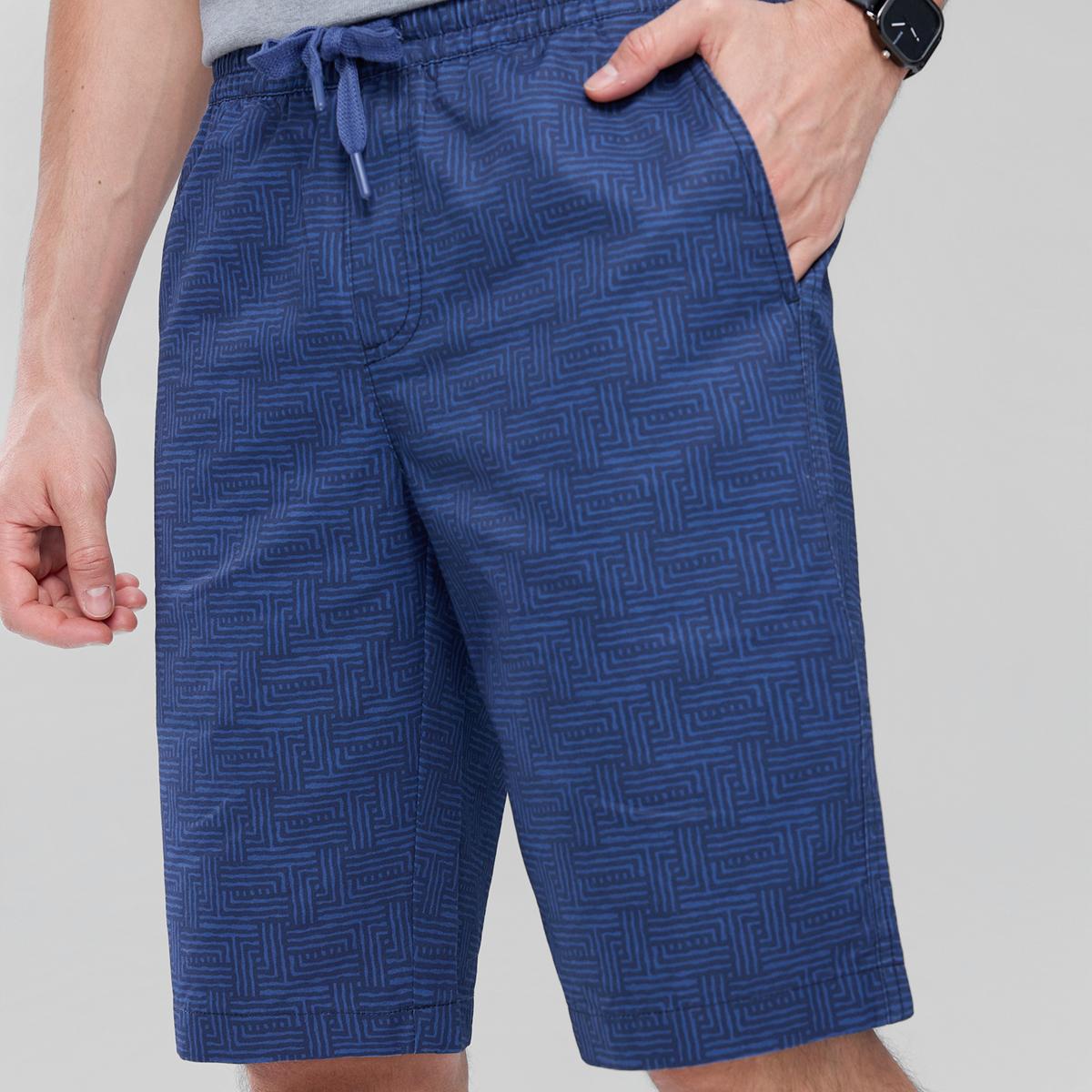 Men’s Slim Twill Bermuda Elastic Waist Short - Giordano Online