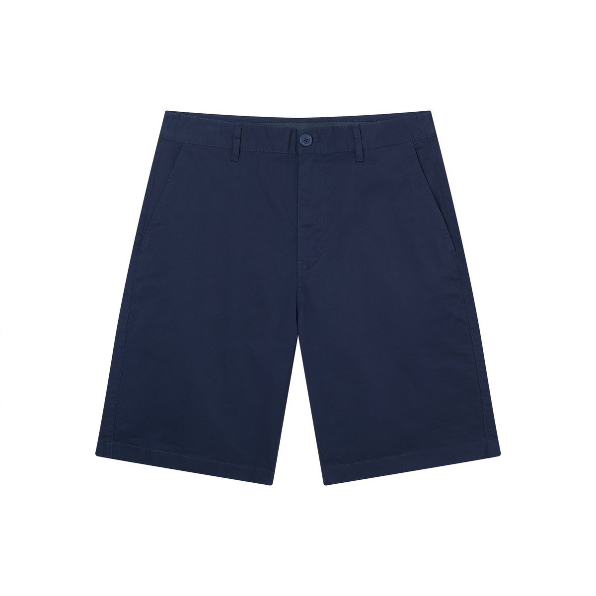 Men’s Slim Twill Bermuda Shorts with Stretch Waist - Giordano Online
