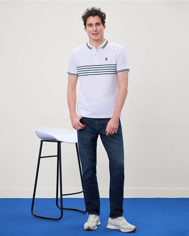 Men's Stripe Polo - Giordano Online