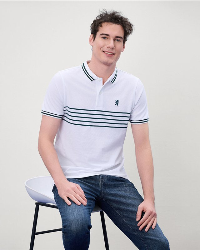 Men's Stripe Polo - Giordano Online