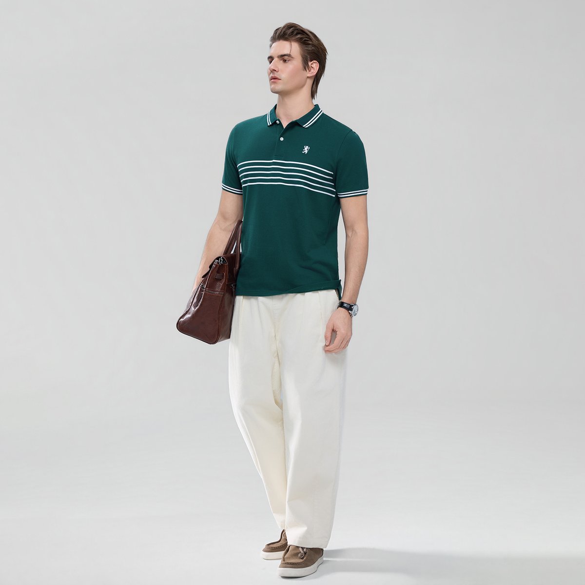 Men's Stripe Polo - Giordano Online