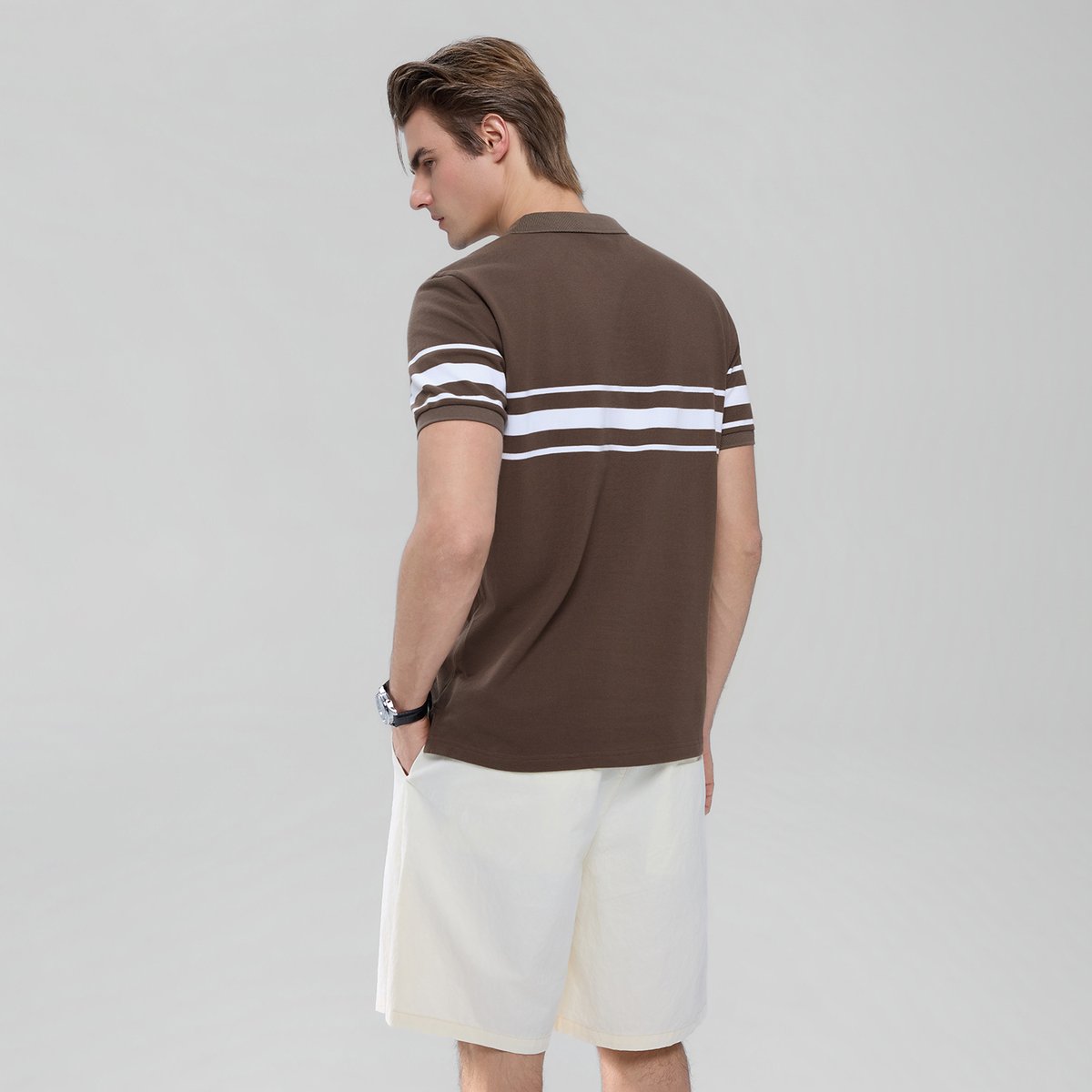 Men's Stripe Polo - Giordano Online