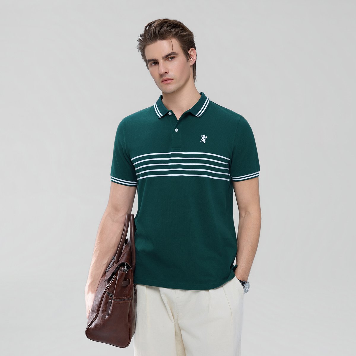 Men's Stripe Polo - Giordano Online