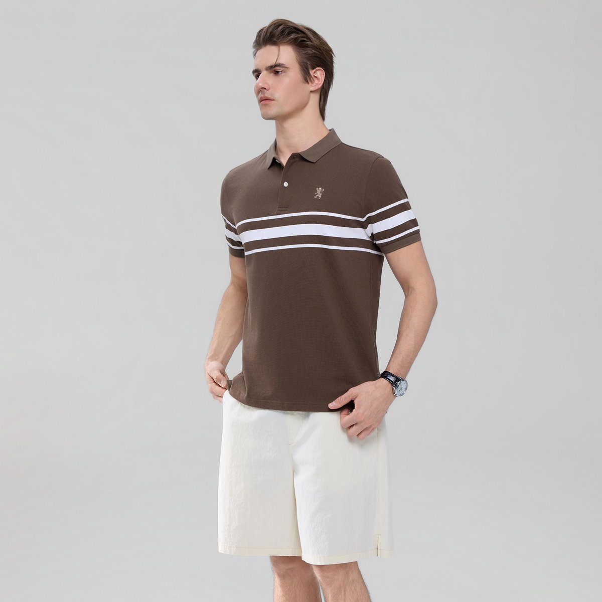 Men's Stripe Polo - Giordano Online