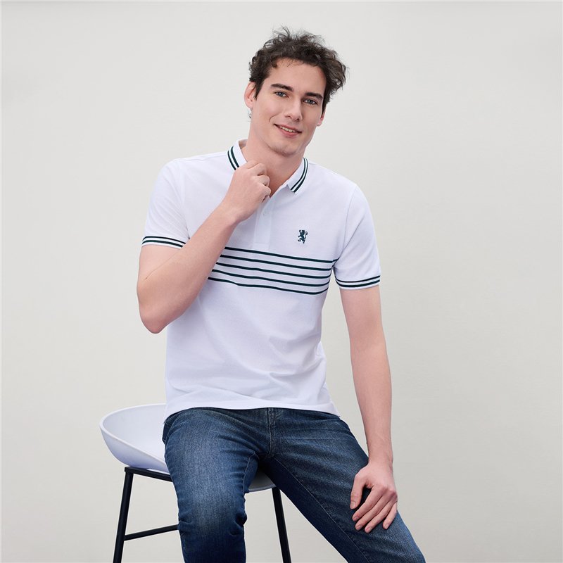Men's Stripe Polo - Giordano Online