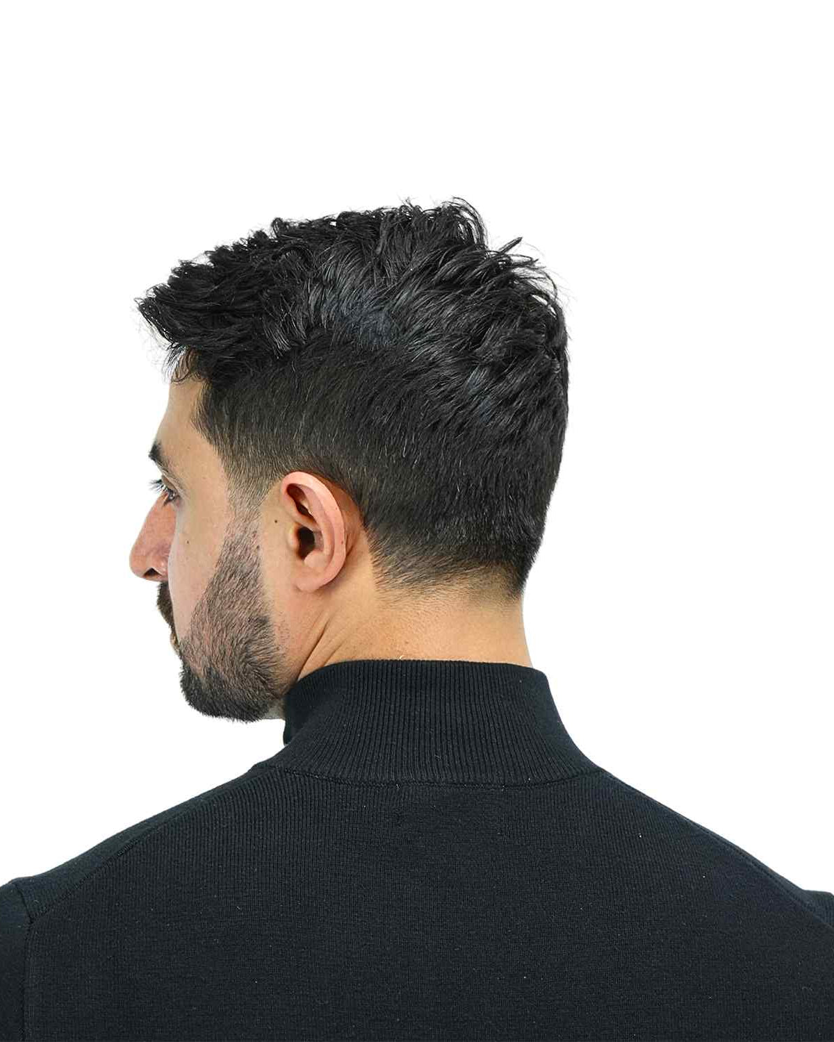 Men's Texture Stitch Mock Neck Long Sleeve Full Zipper Cardigan - Giordano Online