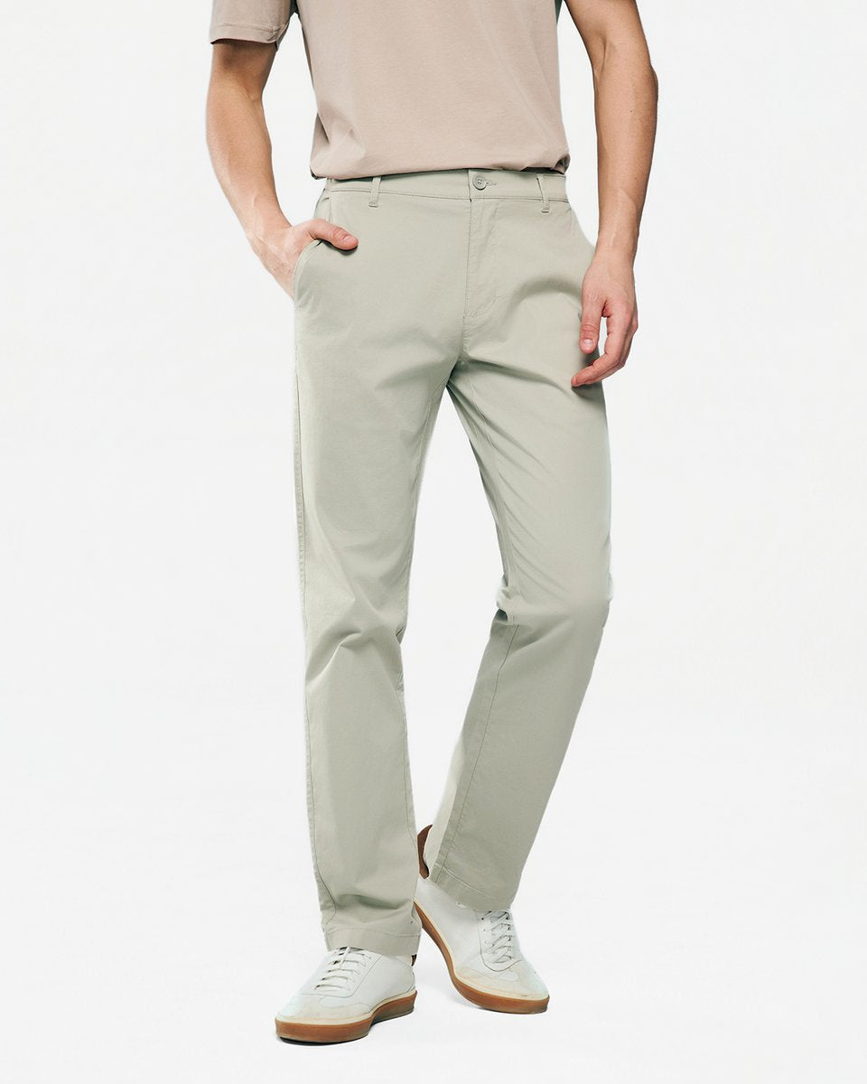 Men's Twill Low Rise Slim Taper Khaki Pant - Giordano Online