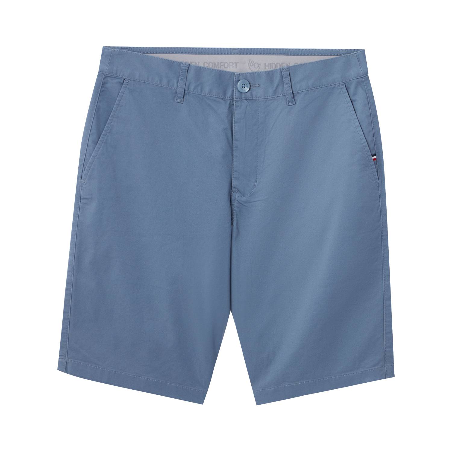 Men's Twill Low Rise Slim Tapered Bermuda - Blue - Giordano