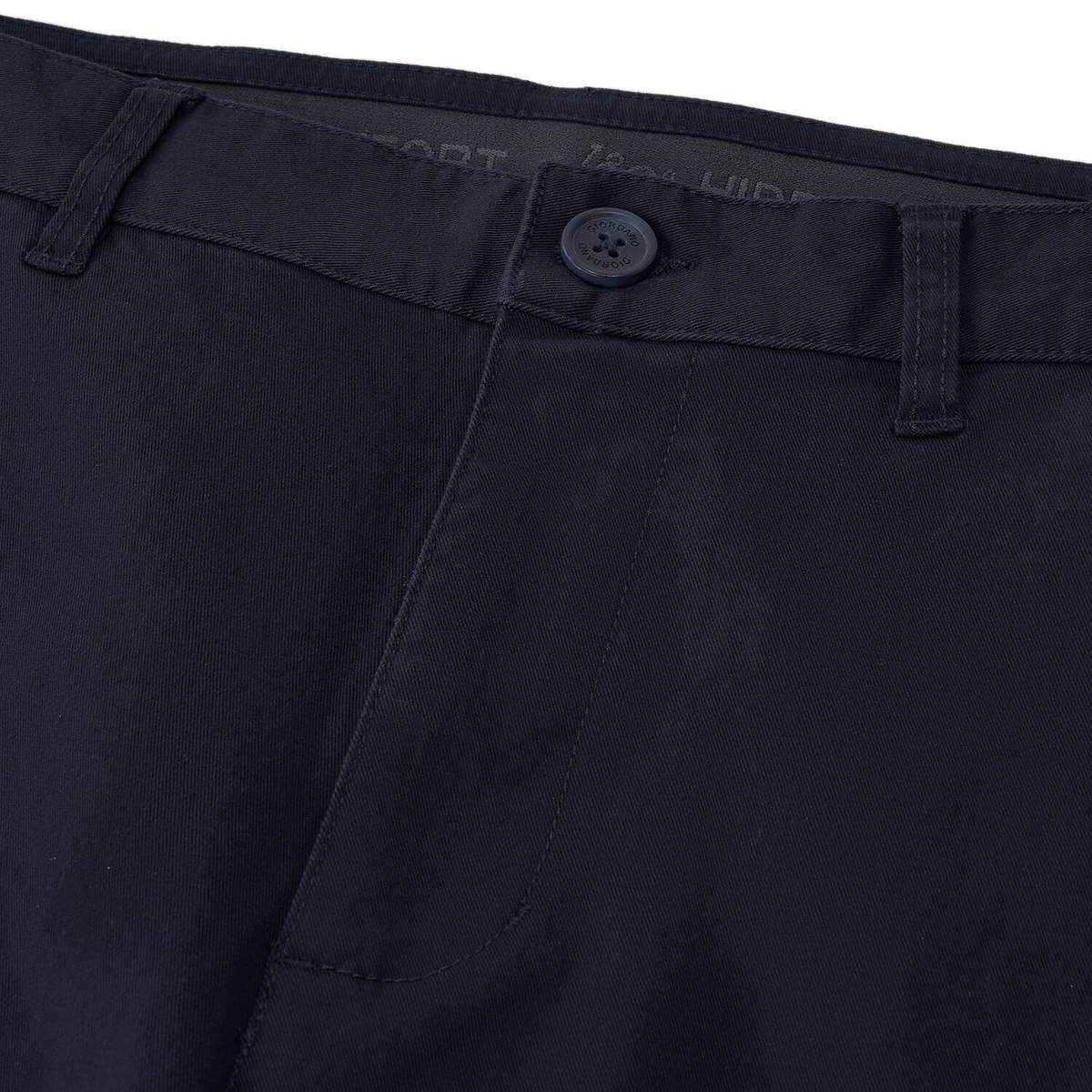 Men's Twill Mid Rise Regular Fit Pant - Blue - Giordano Online