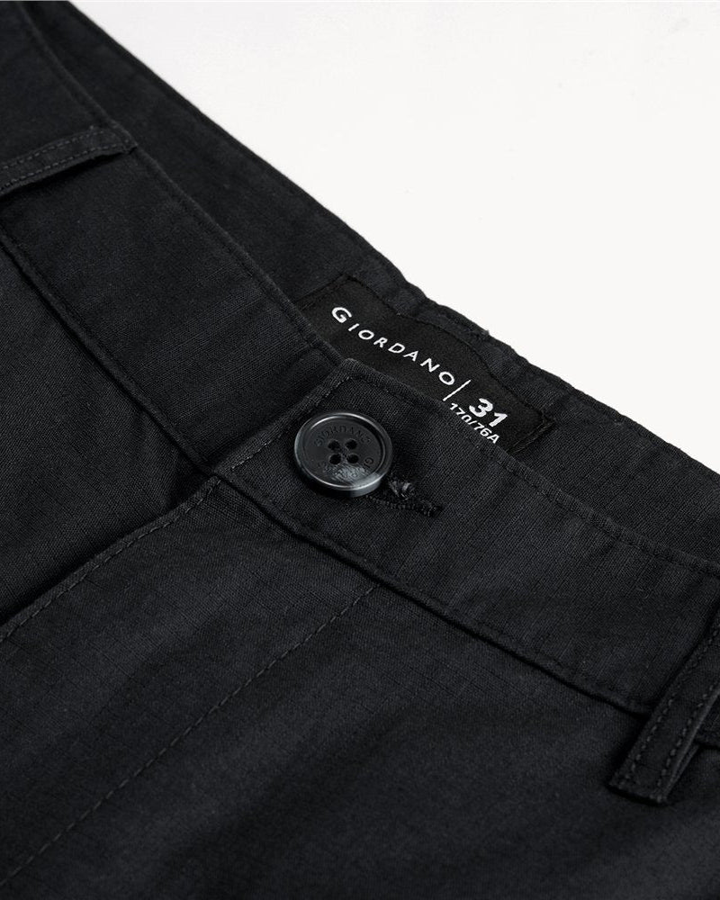 Men's Twill Mid Rise Regular Fit Pants - Giordano Online