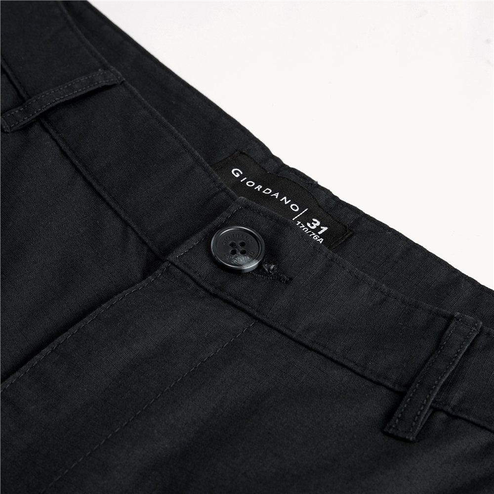 Men's Twill Mid Rise Regular Fit Pants - Giordano Online