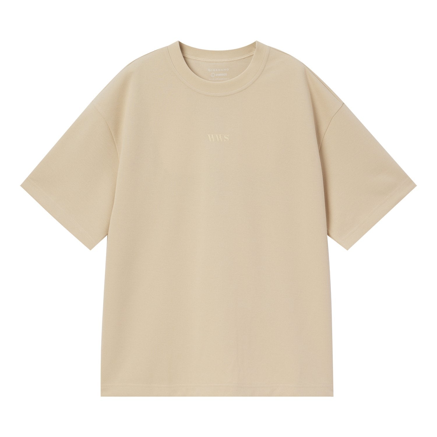 Men's Waffle Crew Neck Oversized Tee - Giordano