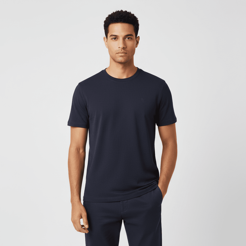 Men's Waffle Crew Neck Tee - Giordano Online