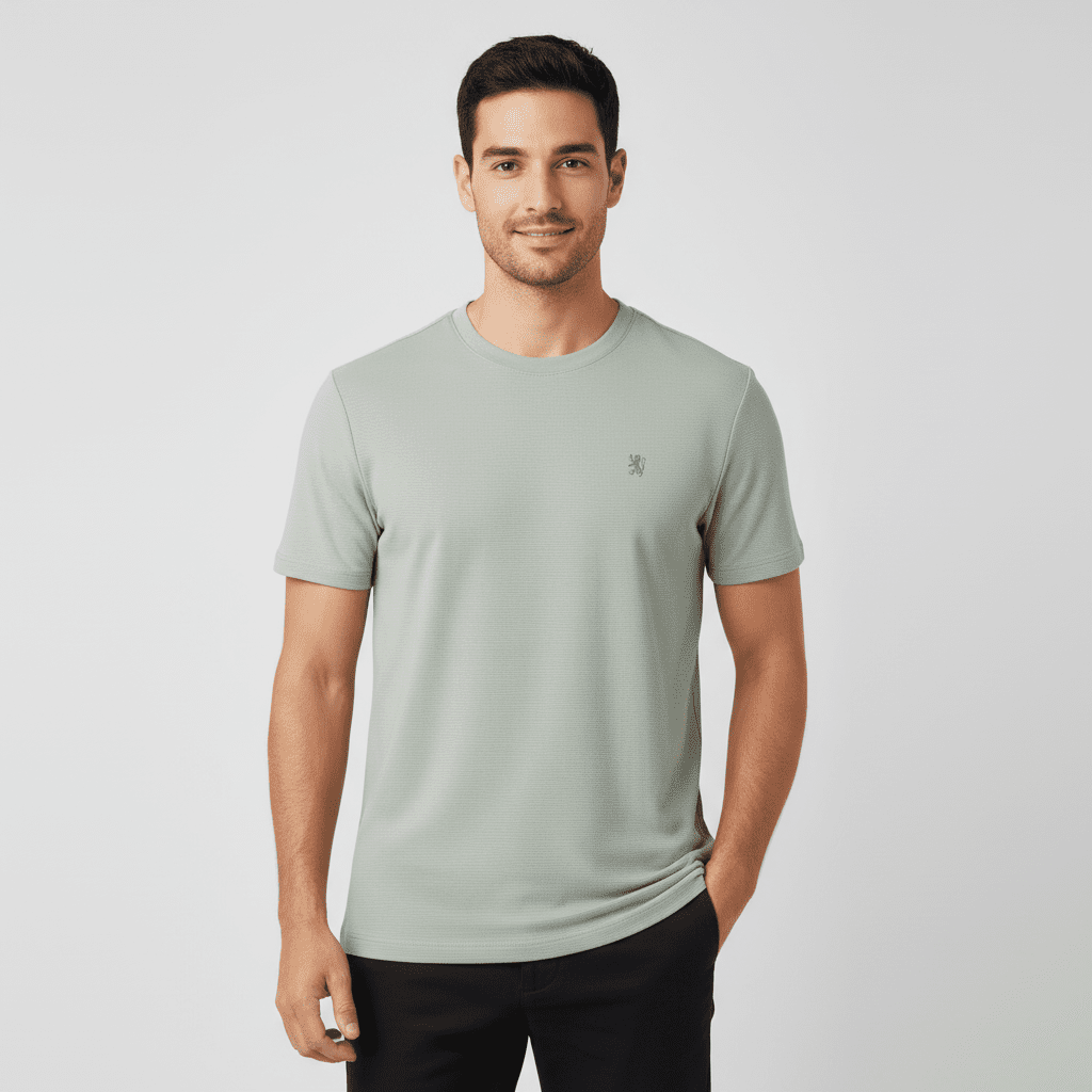 Men's Waffle Crew Neck Tee - Giordano Online