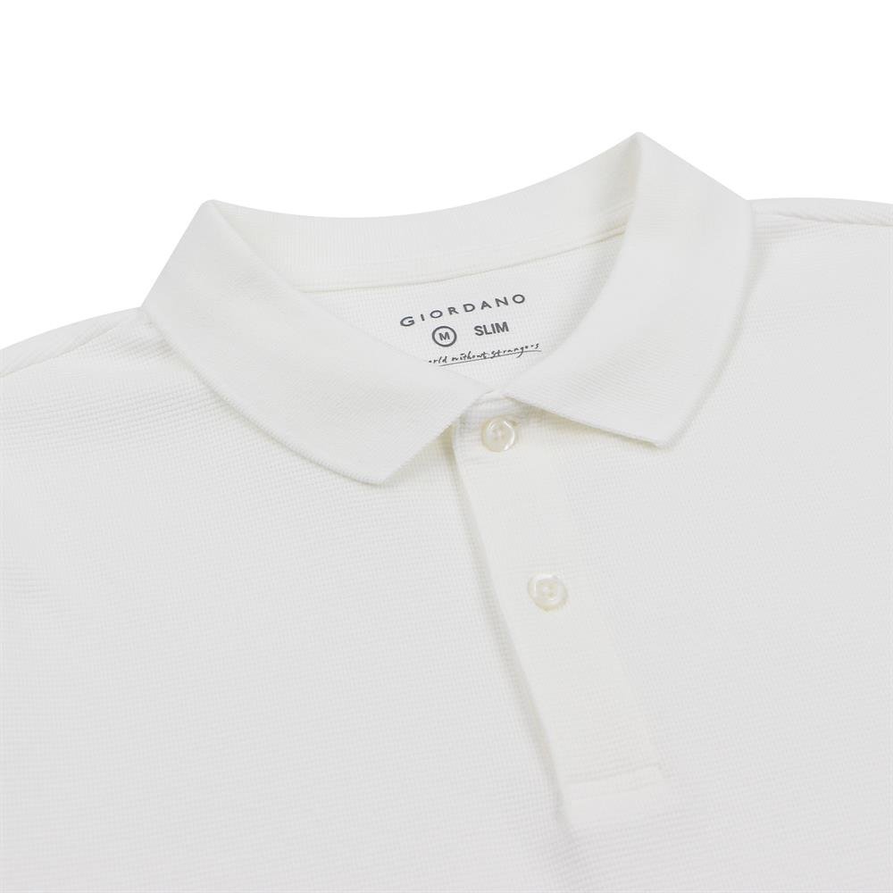 Men's Waffle Polo - Giordano Online