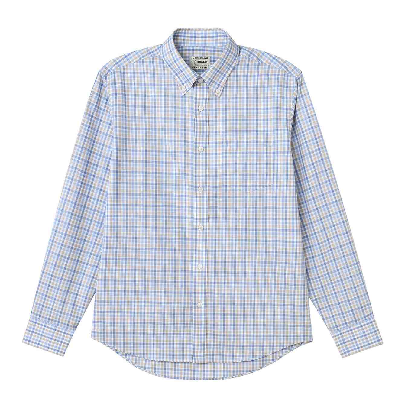 Men's Wrinkle - Free Long Sleeve Oxford Shirt - Giordano Online