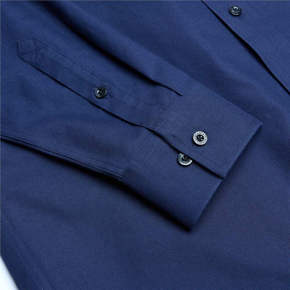 Men's Wrinkle Free Oxford Long Sleeve Shirt - Giordano Online