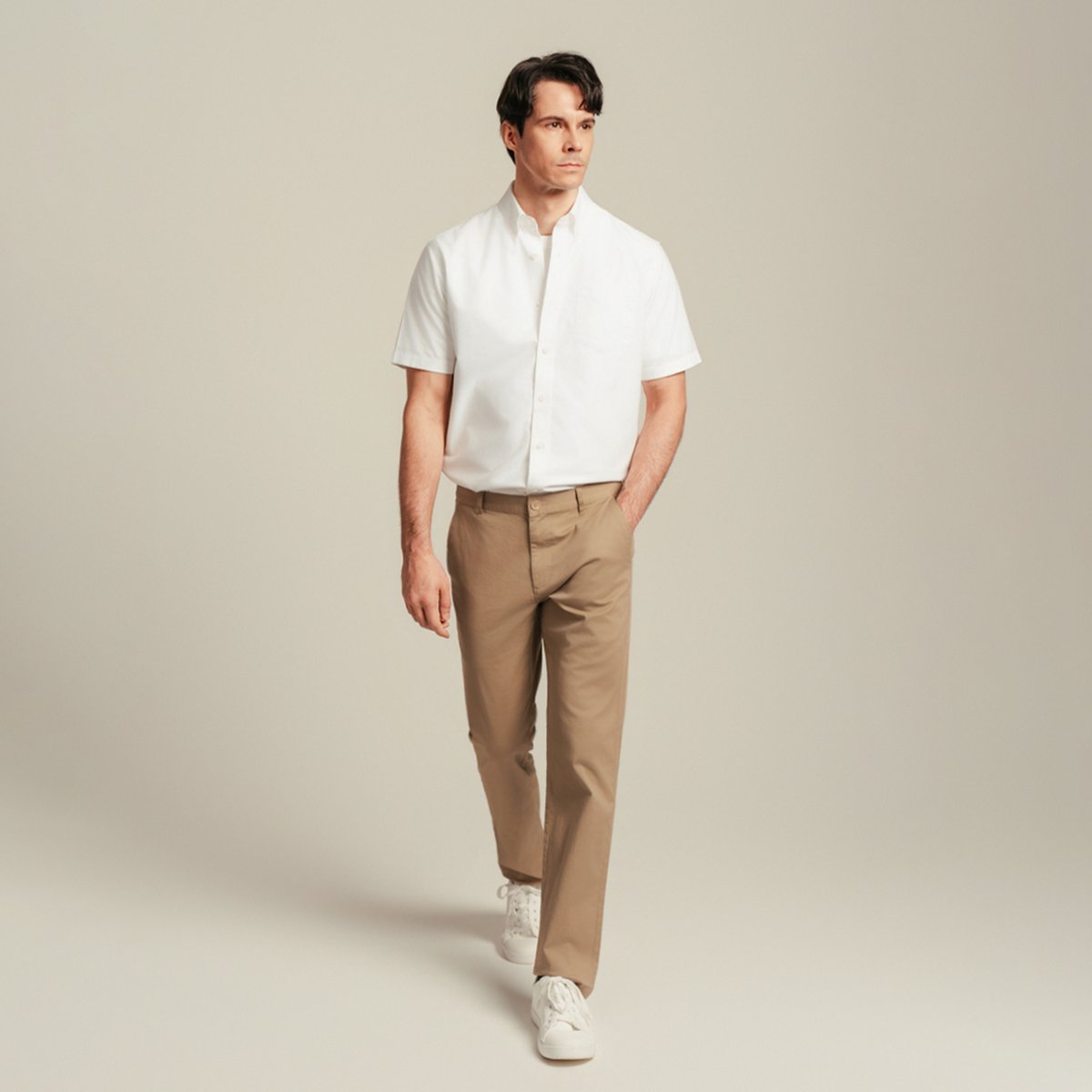 Men's Wrinkle Free Oxford Short Sleeve Shirt - Giordano Online