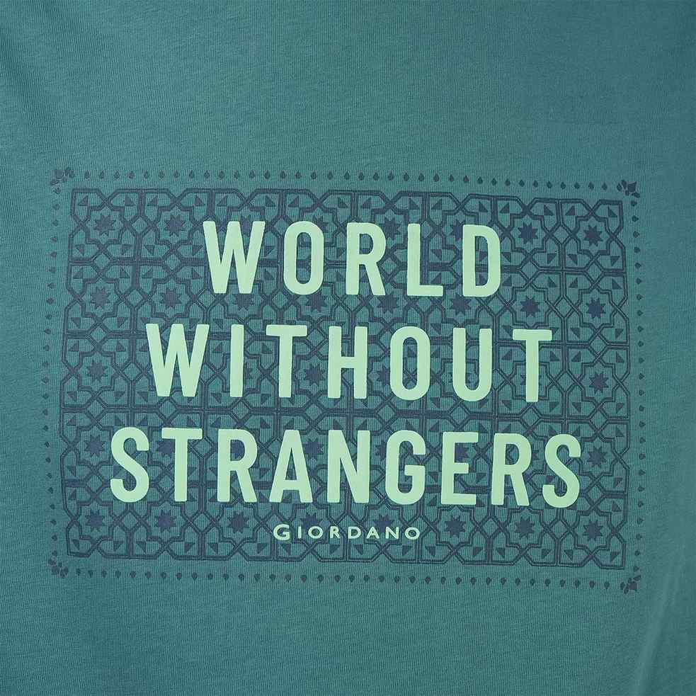 Men's WWS Print Tee - Green - Giordano Online