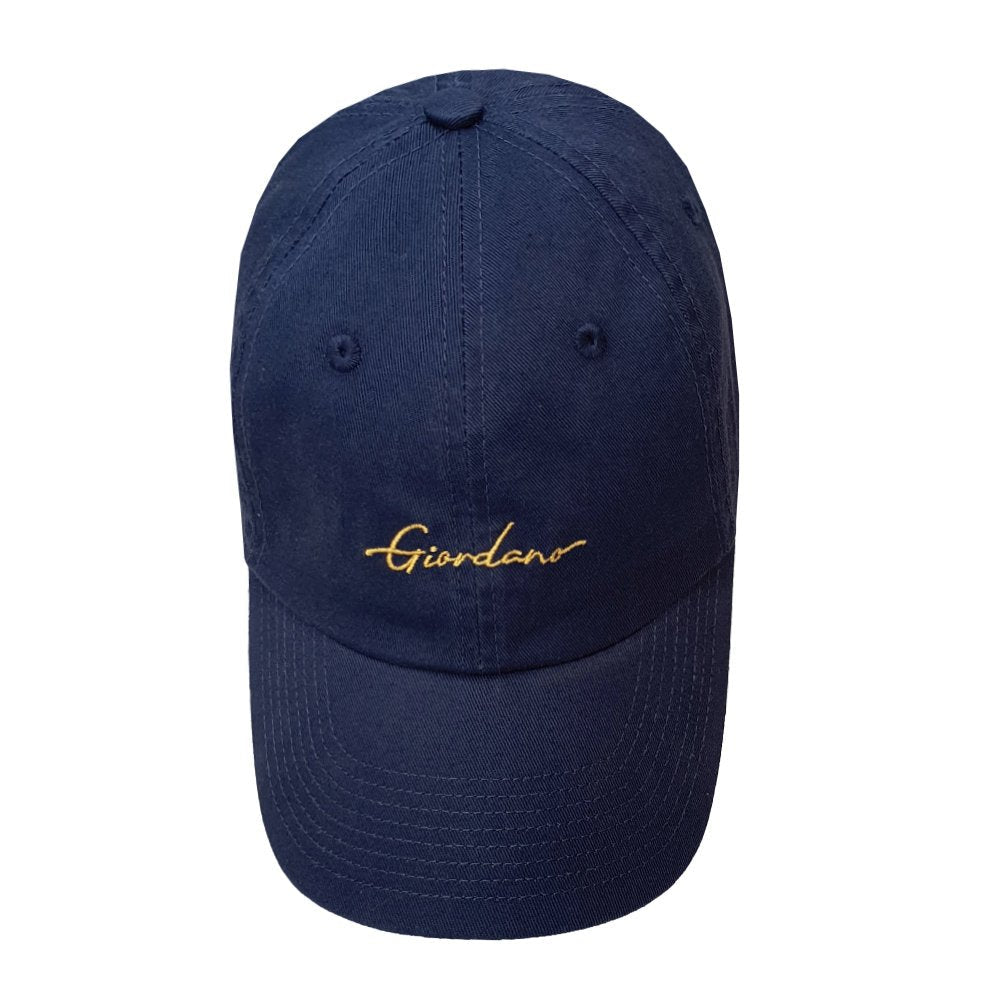 Unisex Cotton Cap with Giordano Signature - Blue - Giordano Online