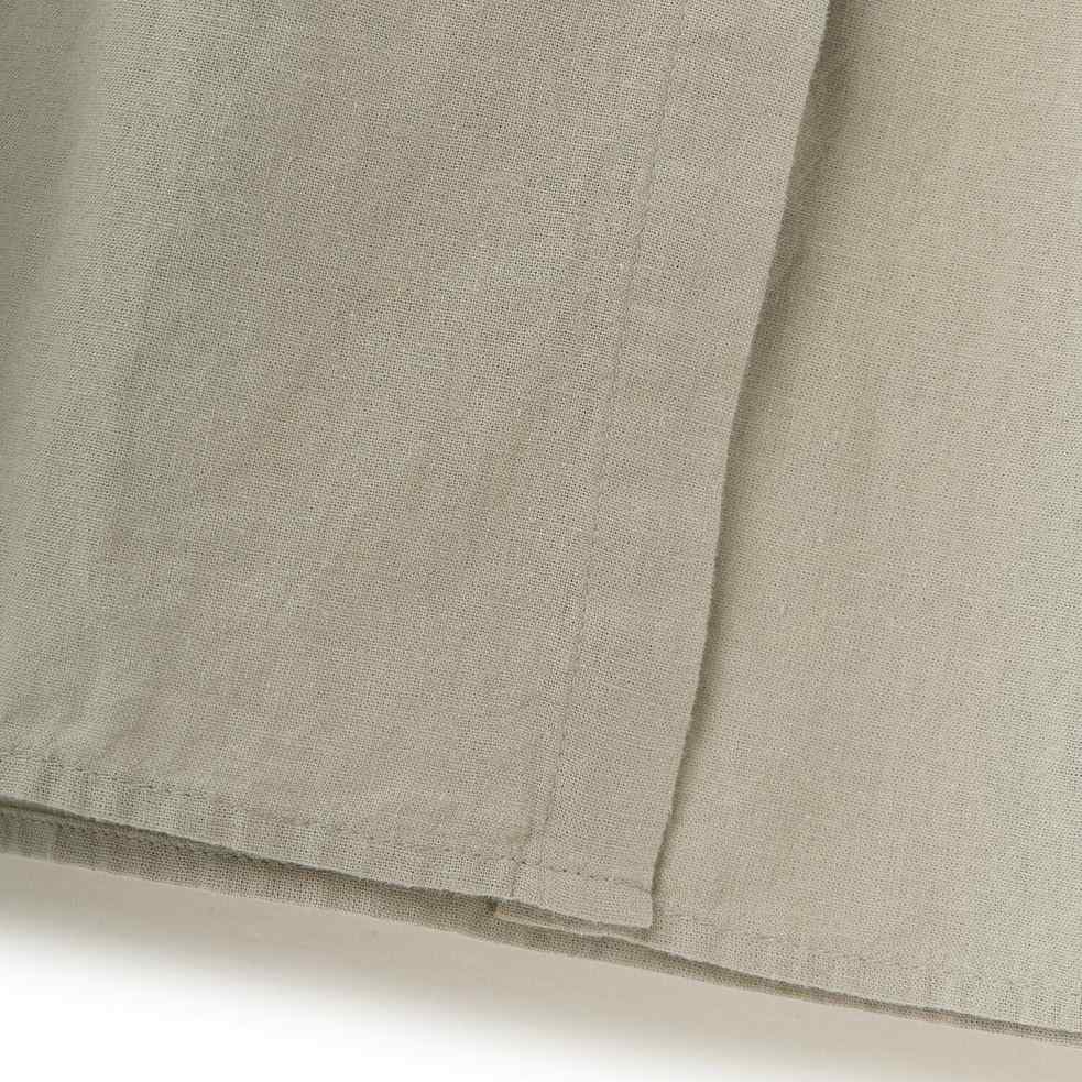 Women Linen - Cotton Poplin Belted Shirt Dress - Comfort Fit - Giordano Online