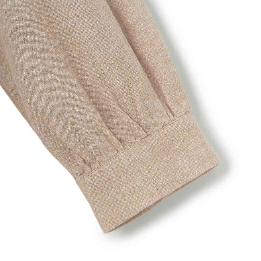 Women Linen - Cotton Poplin Belted Shirt Dress - Comfort Fit - Giordano Online