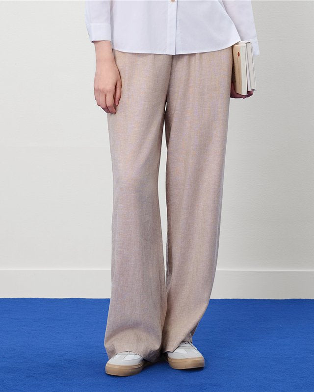Women Wide Leg High Waist Pants - Giordano Online