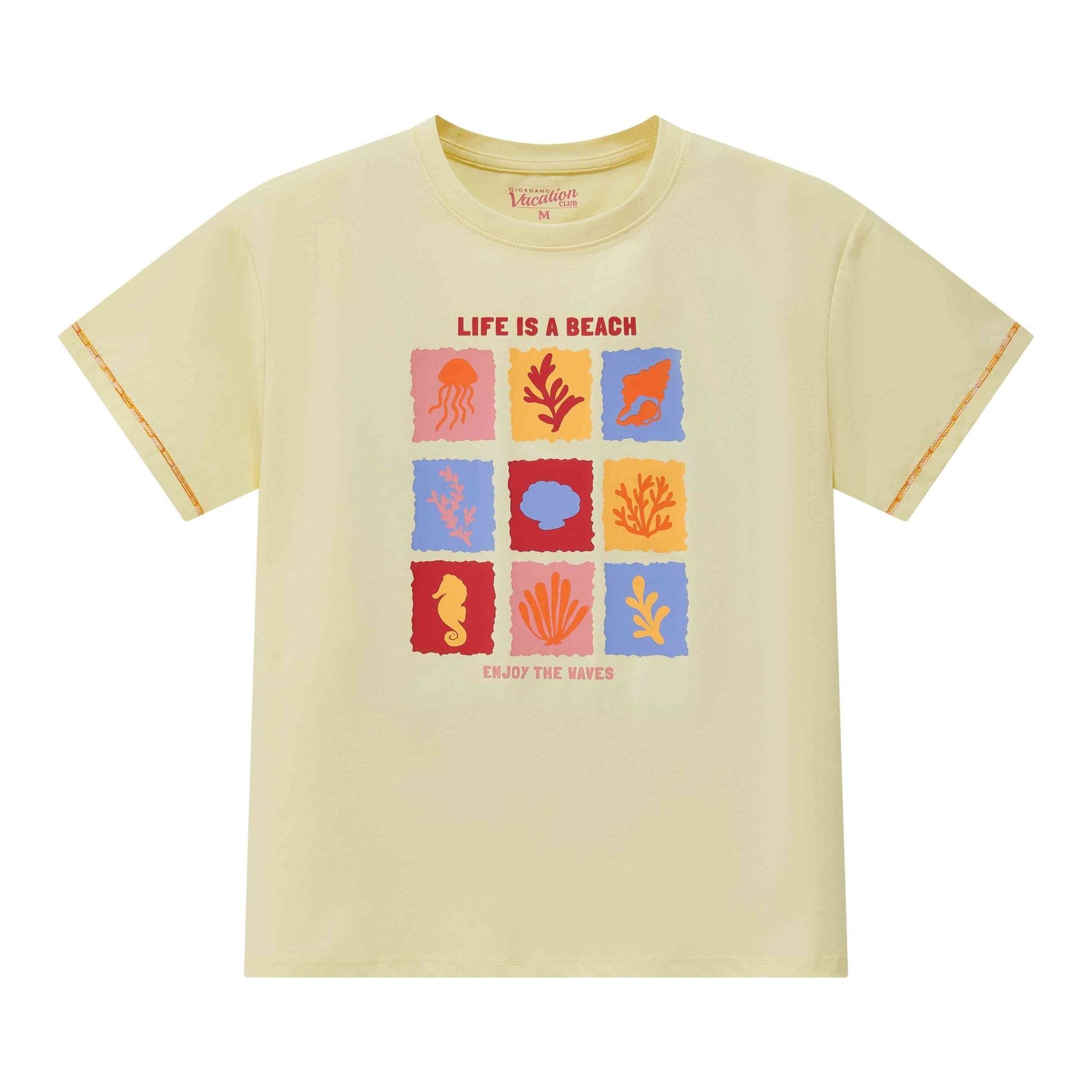 Women's Comfort Print Tee - Giordano Online