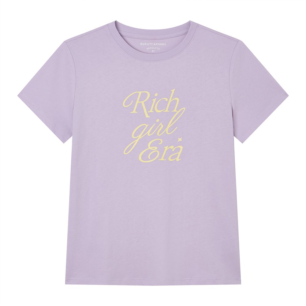 Women’s Cotton Crew Neck Printed Comfort Tee - Giordano Online