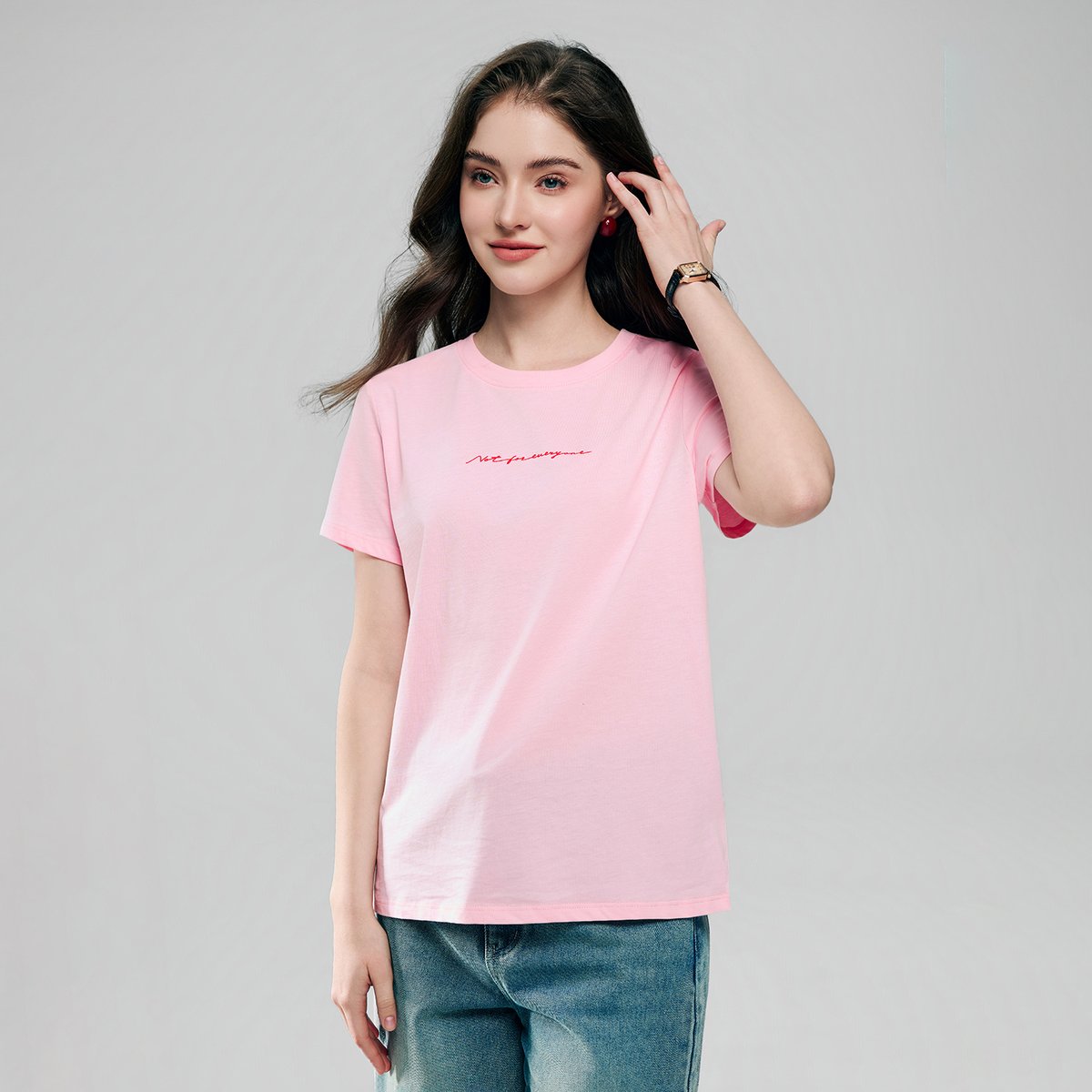Women’s Cotton Crew Neck Printed Comfort Tee - Giordano Online