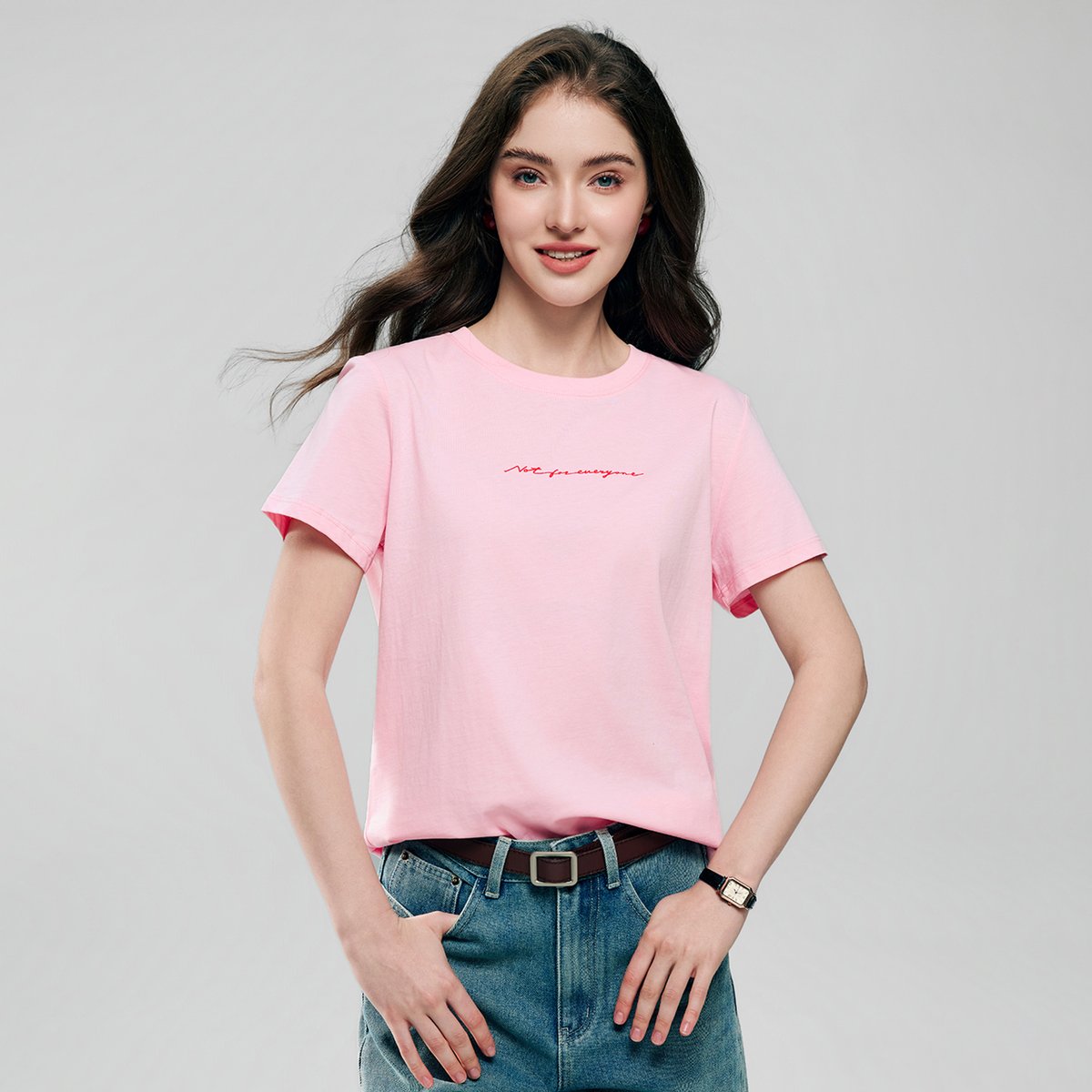 Women’s Cotton Crew Neck Printed Comfort Tee - Giordano Online