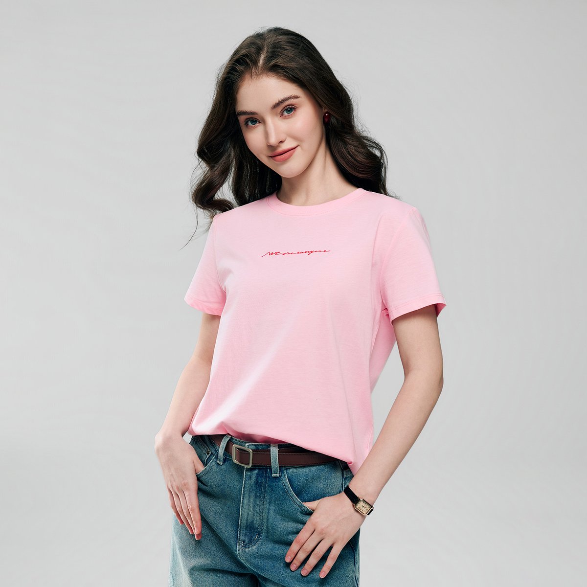 Women’s Cotton Crew Neck Printed Comfort Tee - Giordano Online