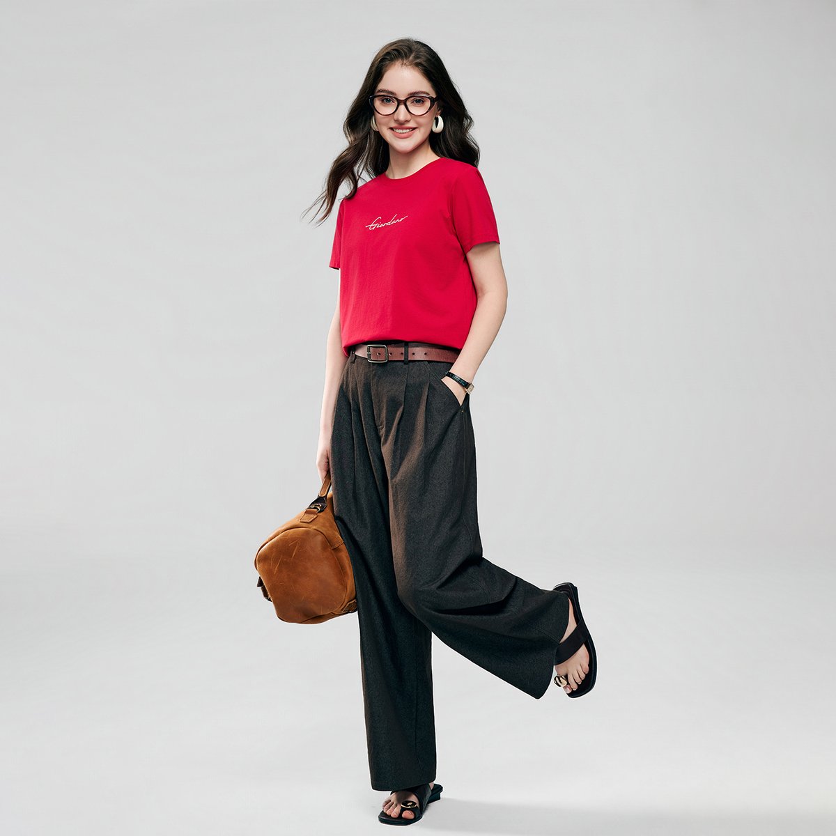 Women's Cotton Jersey Crew Neck Comfort Print Tee - Giordano Online