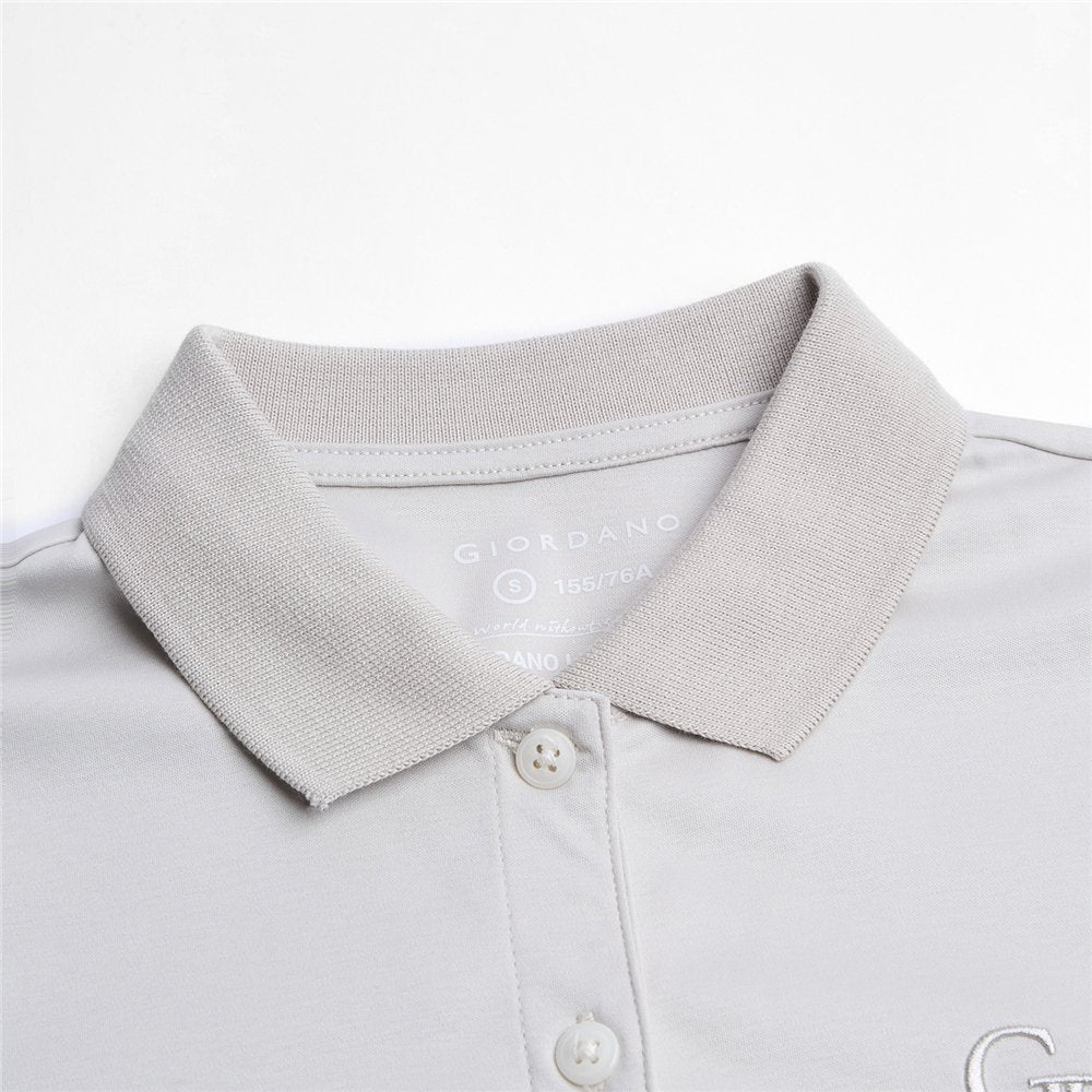 Women's Cotton Pique Slim Fit Solid Polo - Giordano Online
