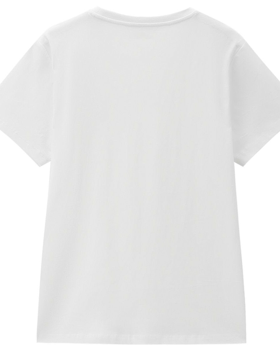 Women’s Crew‑Neck Short‑Sleeve Regular Fit Printed Tee - Giordano Online