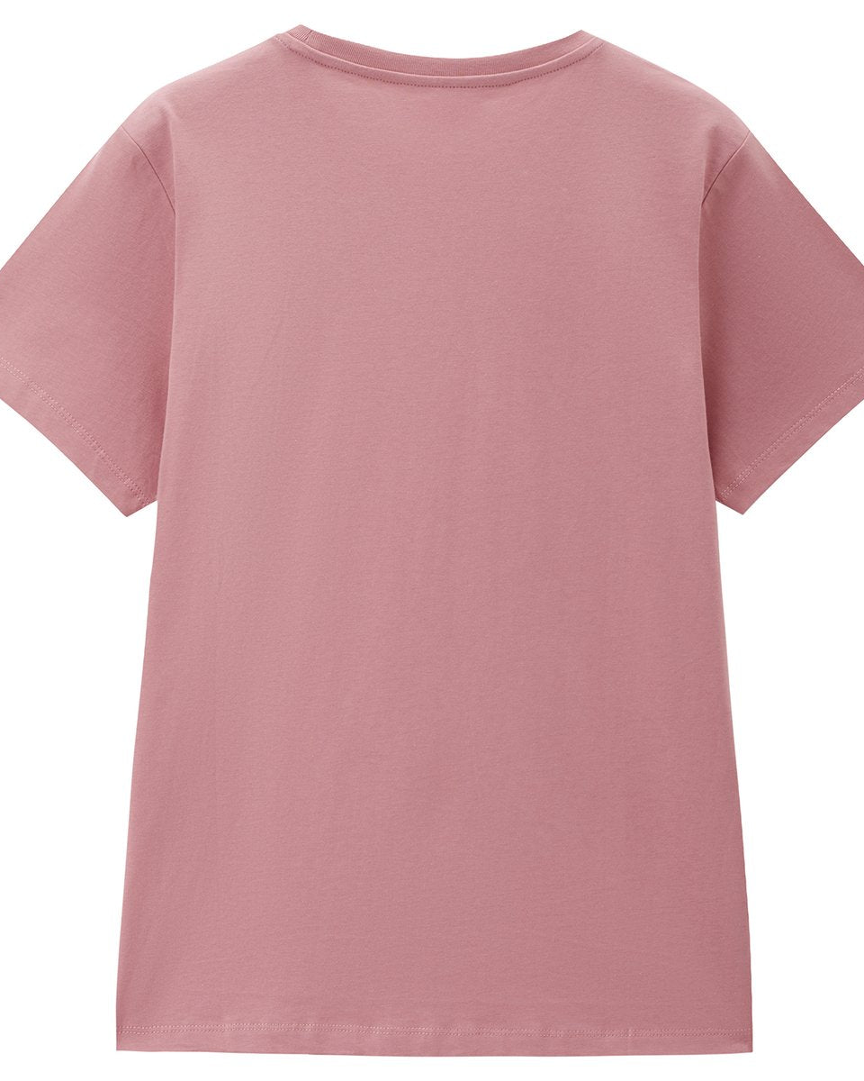 Women’s Crew‑Neck Short‑Sleeve Regular Fit Printed Tee - Giordano Online