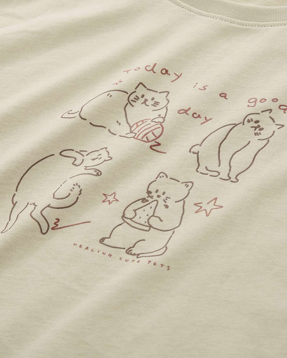 Women’s Crew‑Neck Short‑Sleeve Regular Fit Printed Tee - Giordano Online