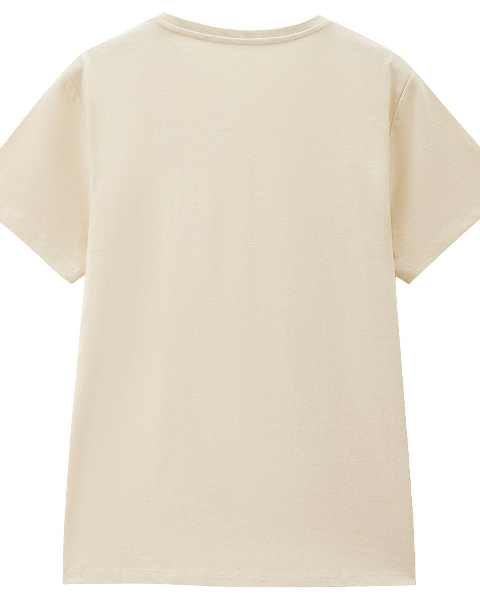 Women’s Crew‑Neck Short‑Sleeve Regular Fit Printed Tee - Giordano Online