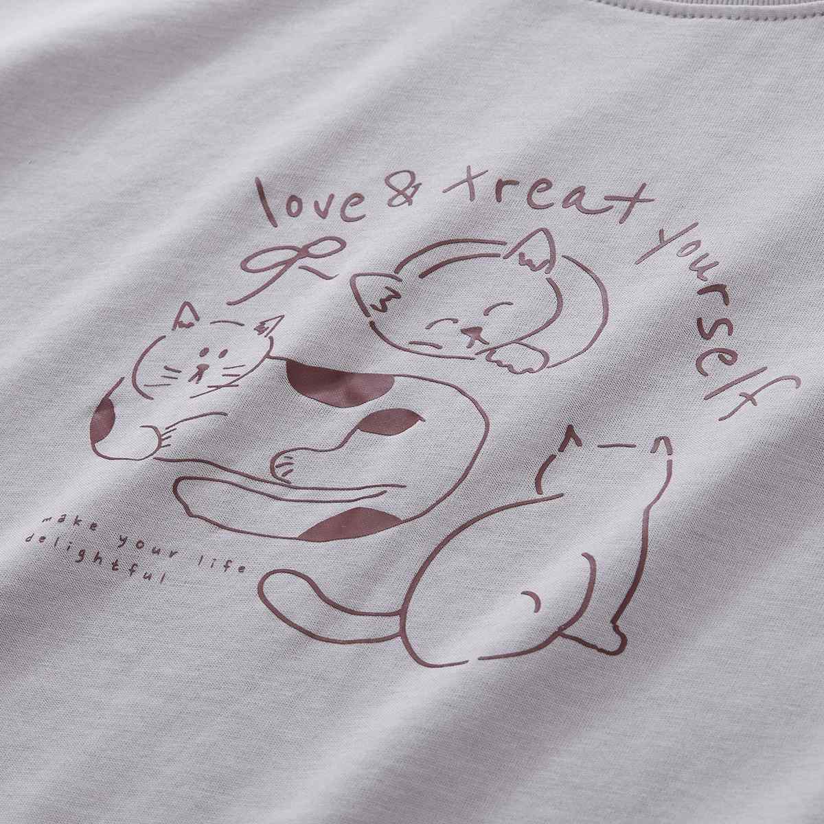 Women’s Crew‑Neck Short‑Sleeve Regular Fit Printed Tee - Giordano Online