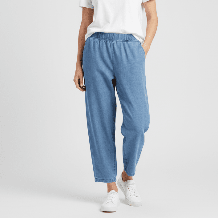 Women's Denim Jeans with Elastic Waist - Giordano Online