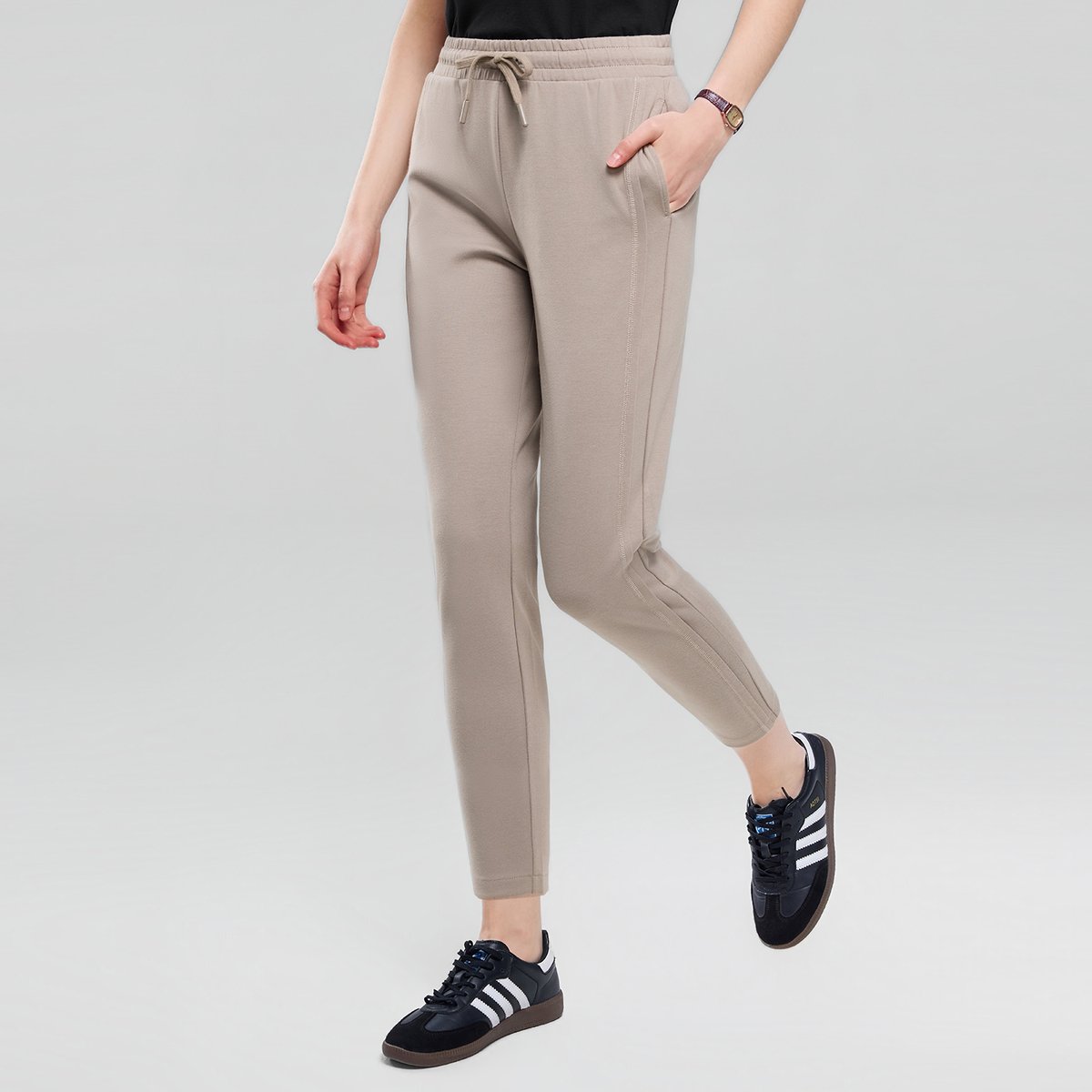Women's Elastic Waist Pants - Giordano Online