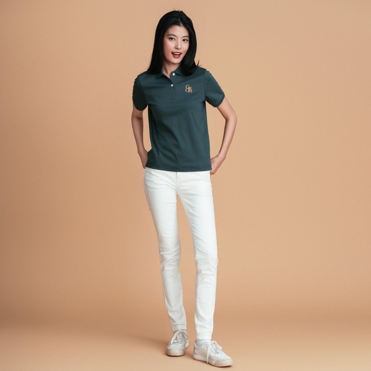 Women’s Embroidered Cotton Liquid Touch Polo - Giordano Online