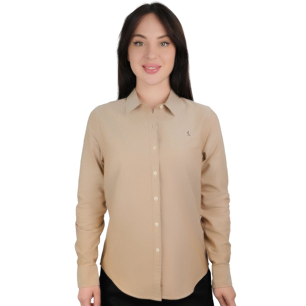 Women's Oxford Acute Collar Shirt - Giordano Online