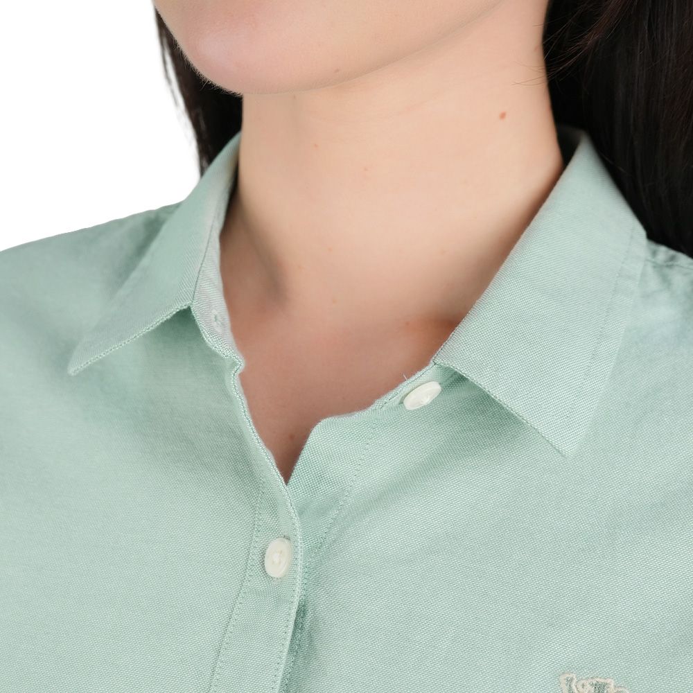 Women's Oxford Acute Collar Shirt - Giordano Online