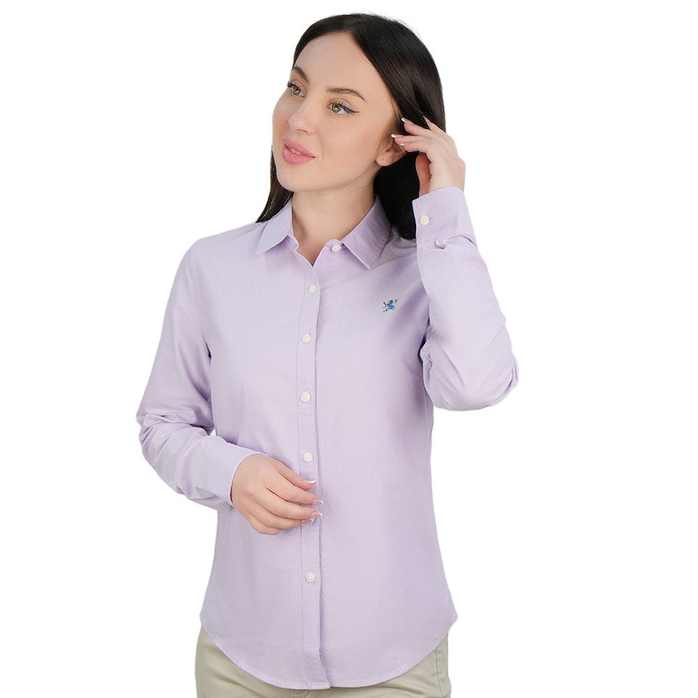 Women's Oxford Acute Collar Shirt - Giordano Online