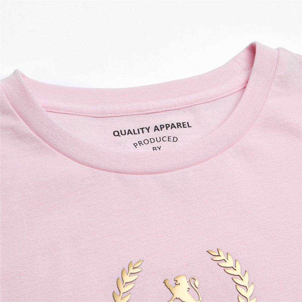 Women’s Regular Fit Cotton Crew Neck Printed Tee - Giordano Online