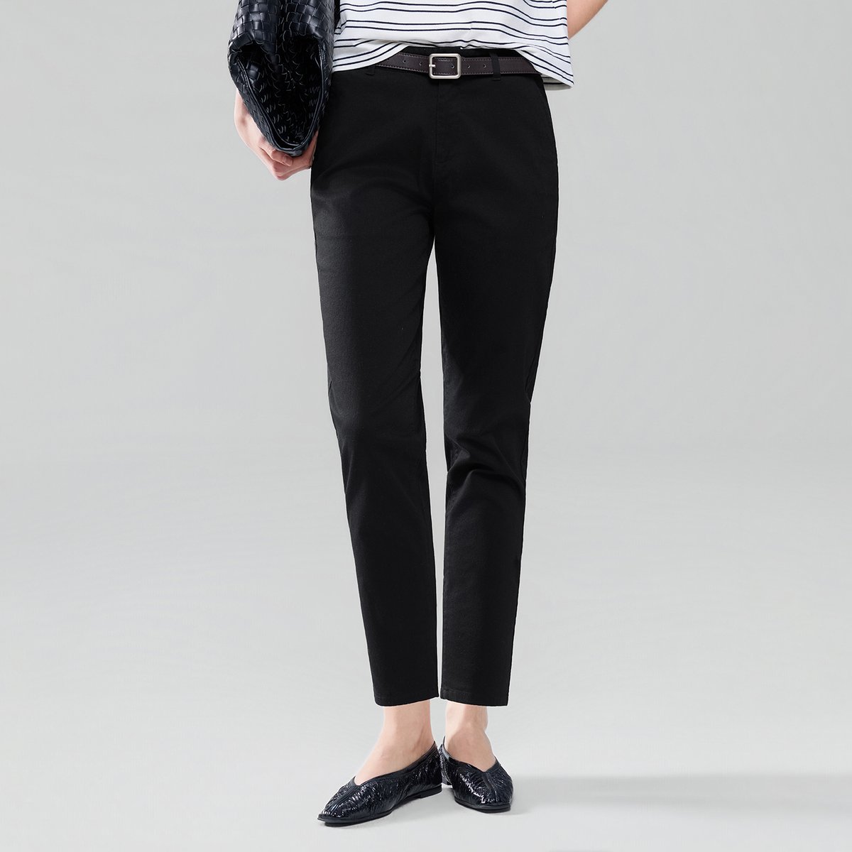 Women's Regular Tapered Pants - Black - Giordano Online