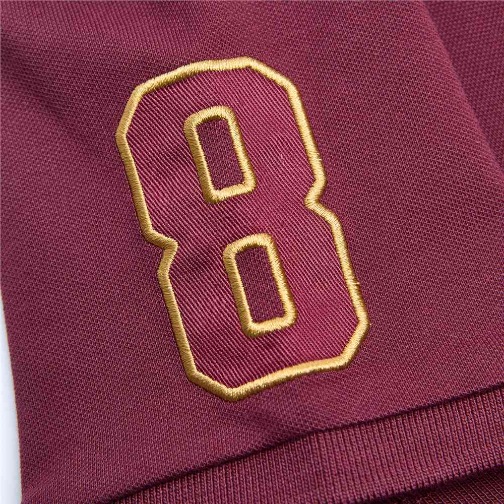 Women’s Slim Fit Embroidered Napoleon Polo - Red - Giordano Online