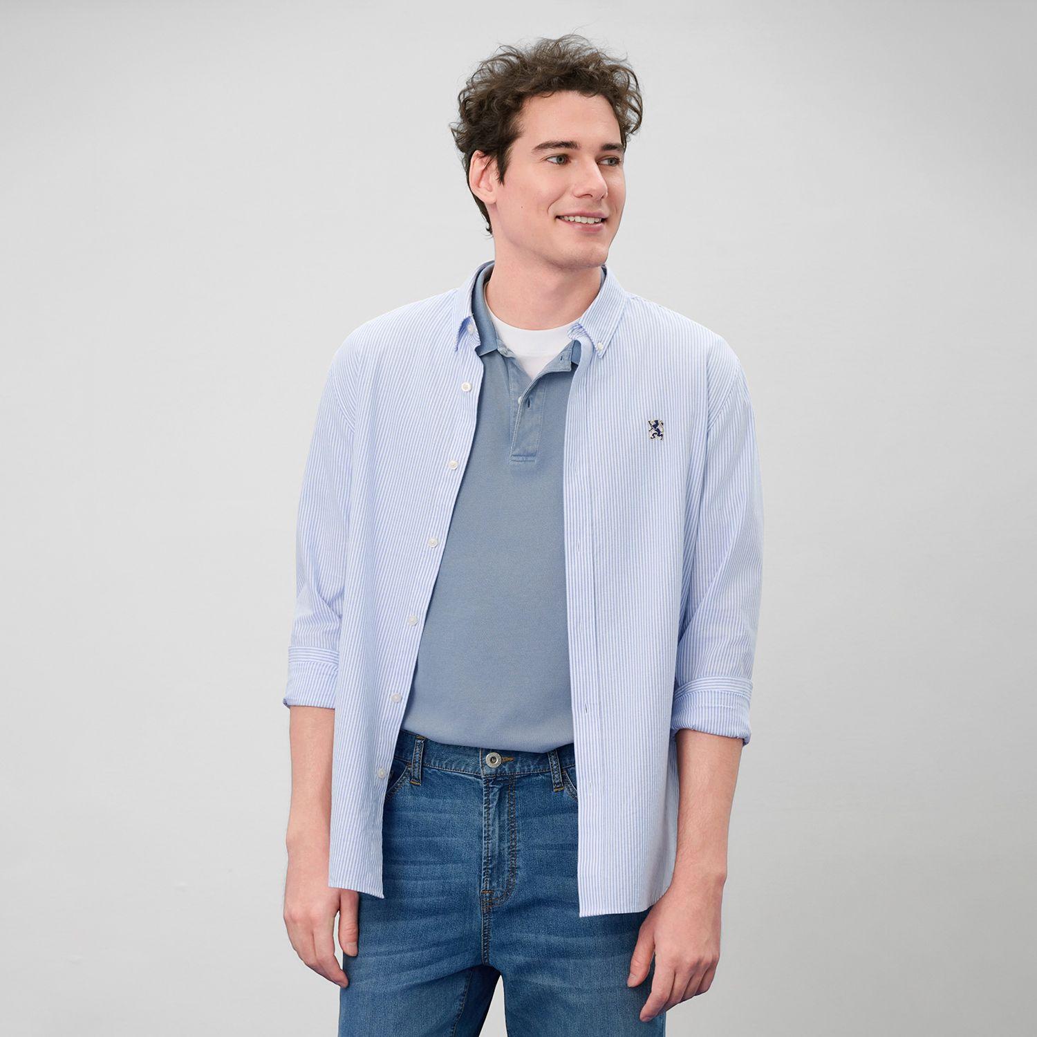 Men's Slim Fit Pique Garment Dye Polo - Image 3